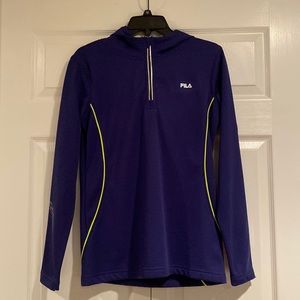 NWT! FILA Purple 1/2 Zip Fleece FW113P99